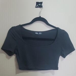 SHEIN Black Crop Top Size Small